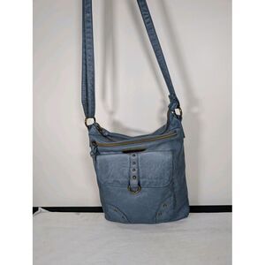Stone Mountain USA Purse Denim Blue Crossbody Shoulder Bag Handbag $59 MSRP